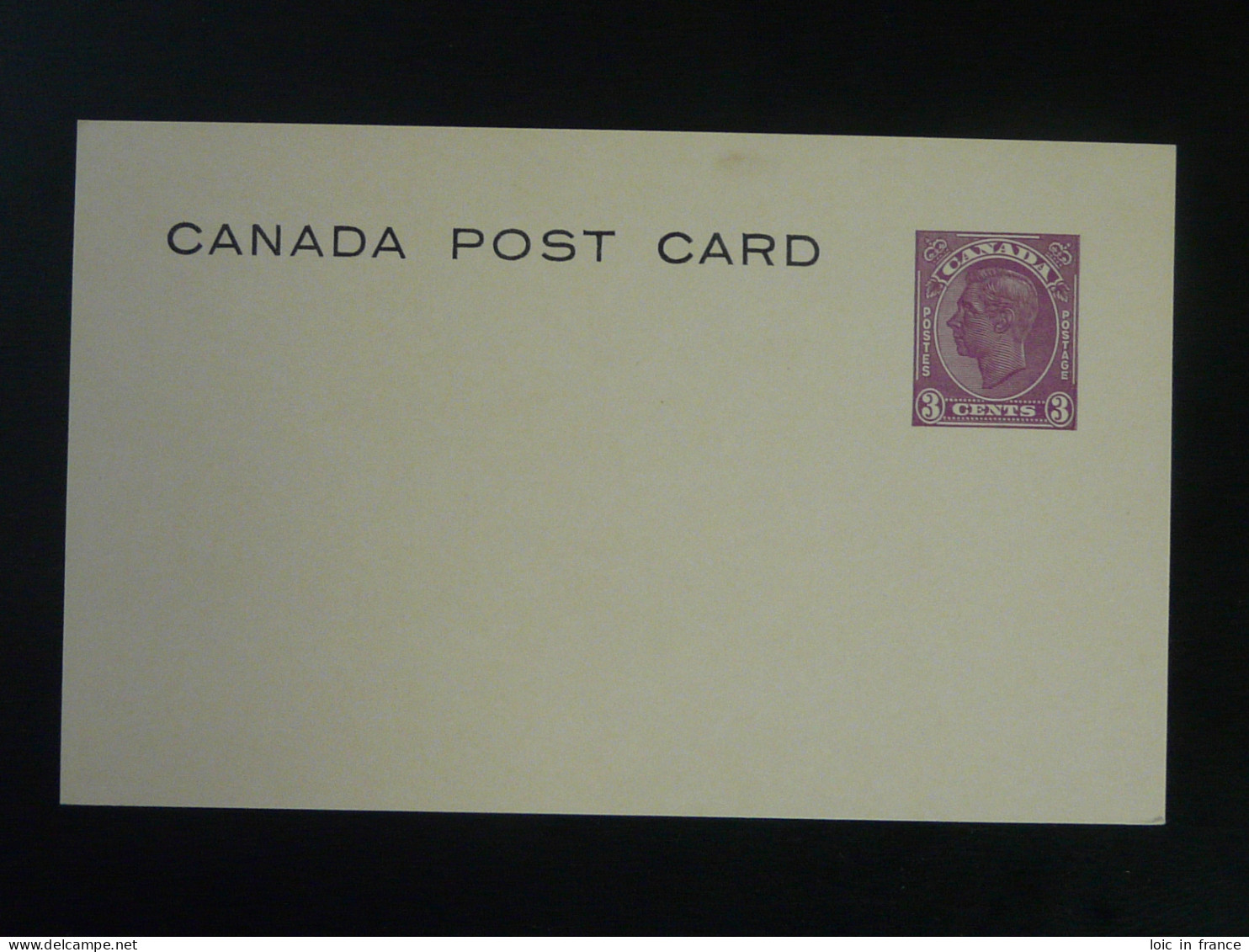 Entier Postal Stationery Card Canada Neuf Unused - 1903-1954 Rois