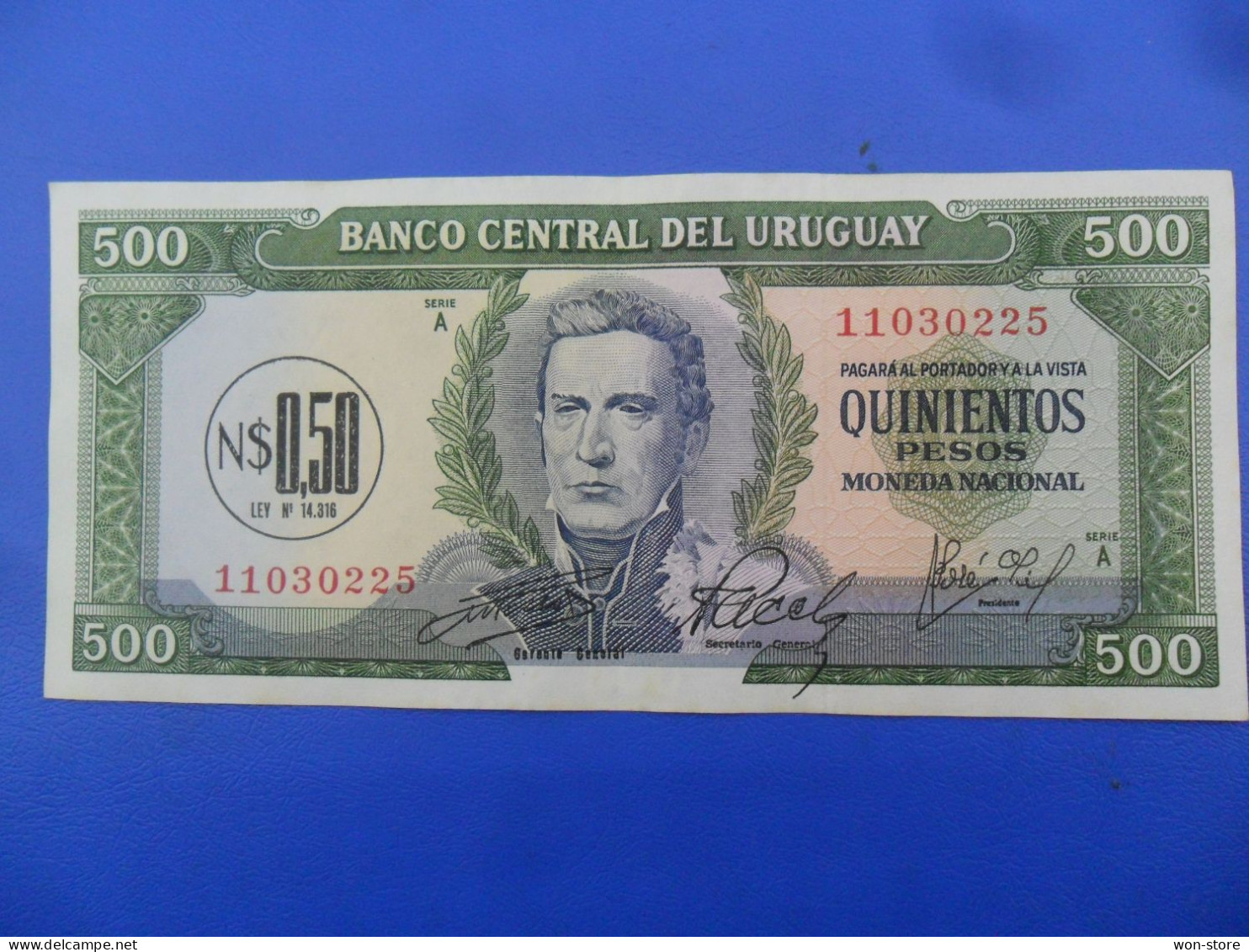 7668 - Uruguay 0.50 Nuevo Peso 1975 - Uruguay