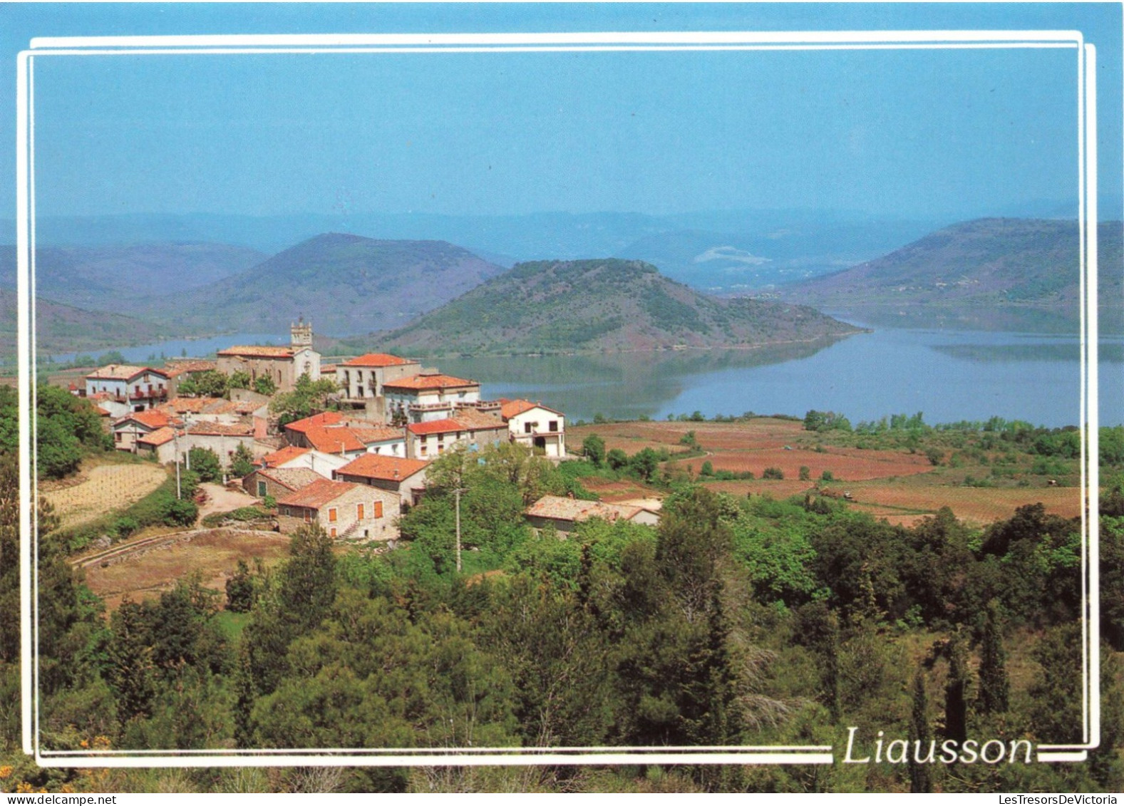 FRANCE - Liausson - Le Village Et Le Lac Du Sagalou - Colorisé - Carte Postal Ancienne - Lodeve