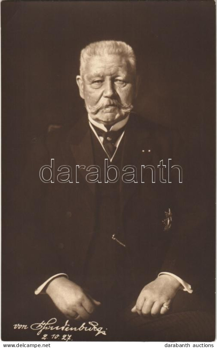 * T2/T3 Paul V. Hindenburg, President Of The German Reich (1925-1934) (EK) - Unclassified