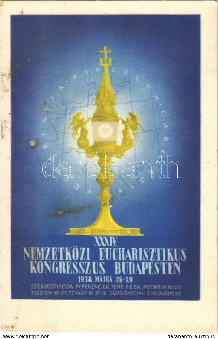 ** T2/T3 1938 Budapest XXXIV. Nemzetközi Eucharisztikus Kongresszus / 34th International Eucharistic Congress (fl) - Ohne Zuordnung