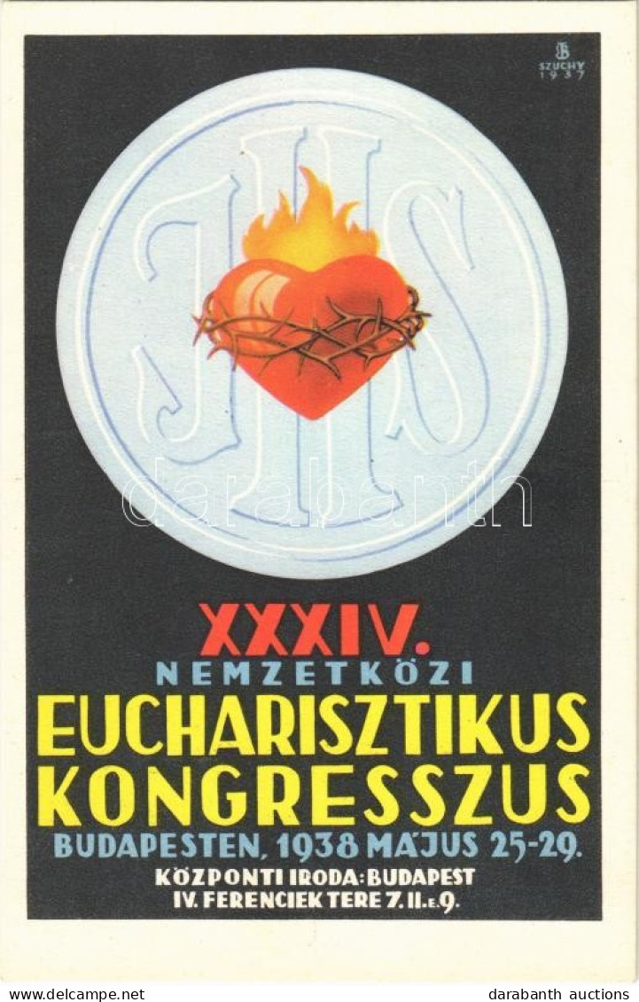 ** T2 1938 Budapest XXXIV. Nemzetközi Eucharisztikus Kongresszus. Készüljünk A Magyar Kettős Szentévre! / 34th Internati - Sin Clasificación