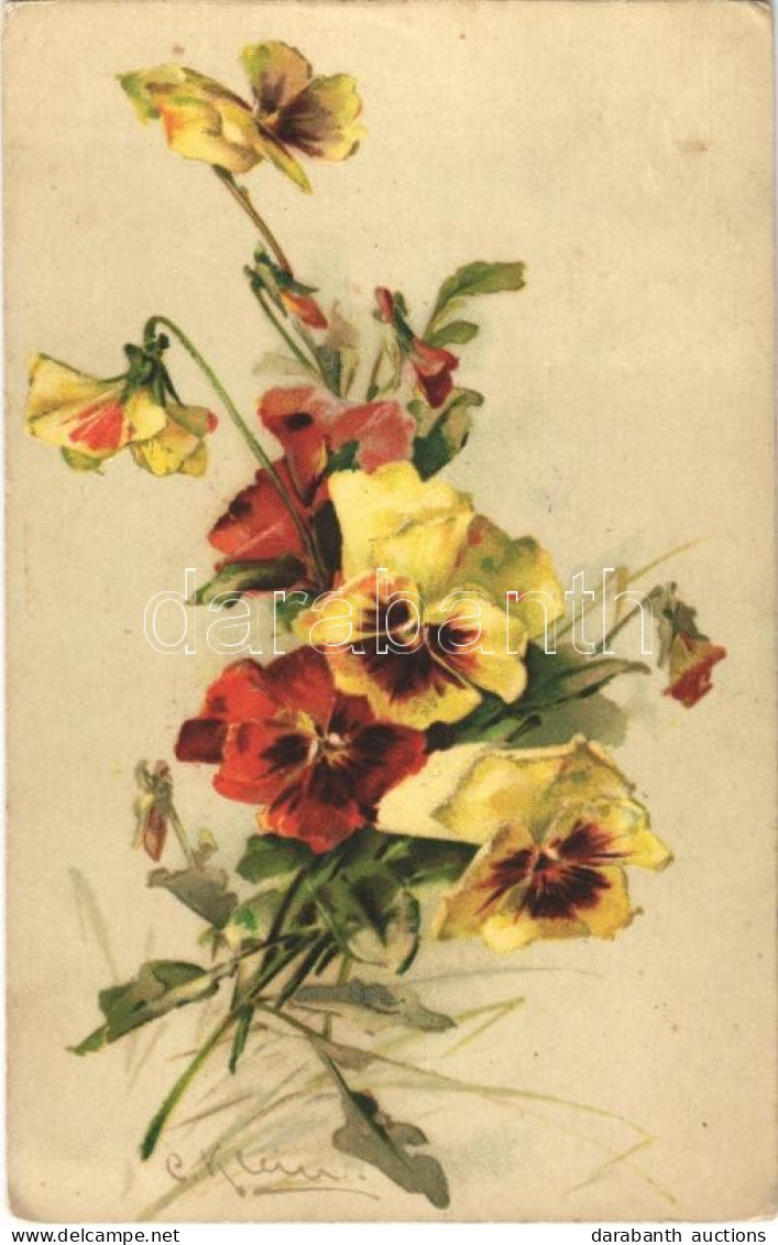 * T2/T3 1927 Flowers. G.O.M. S: C. Klein (Rb) - Non Classés