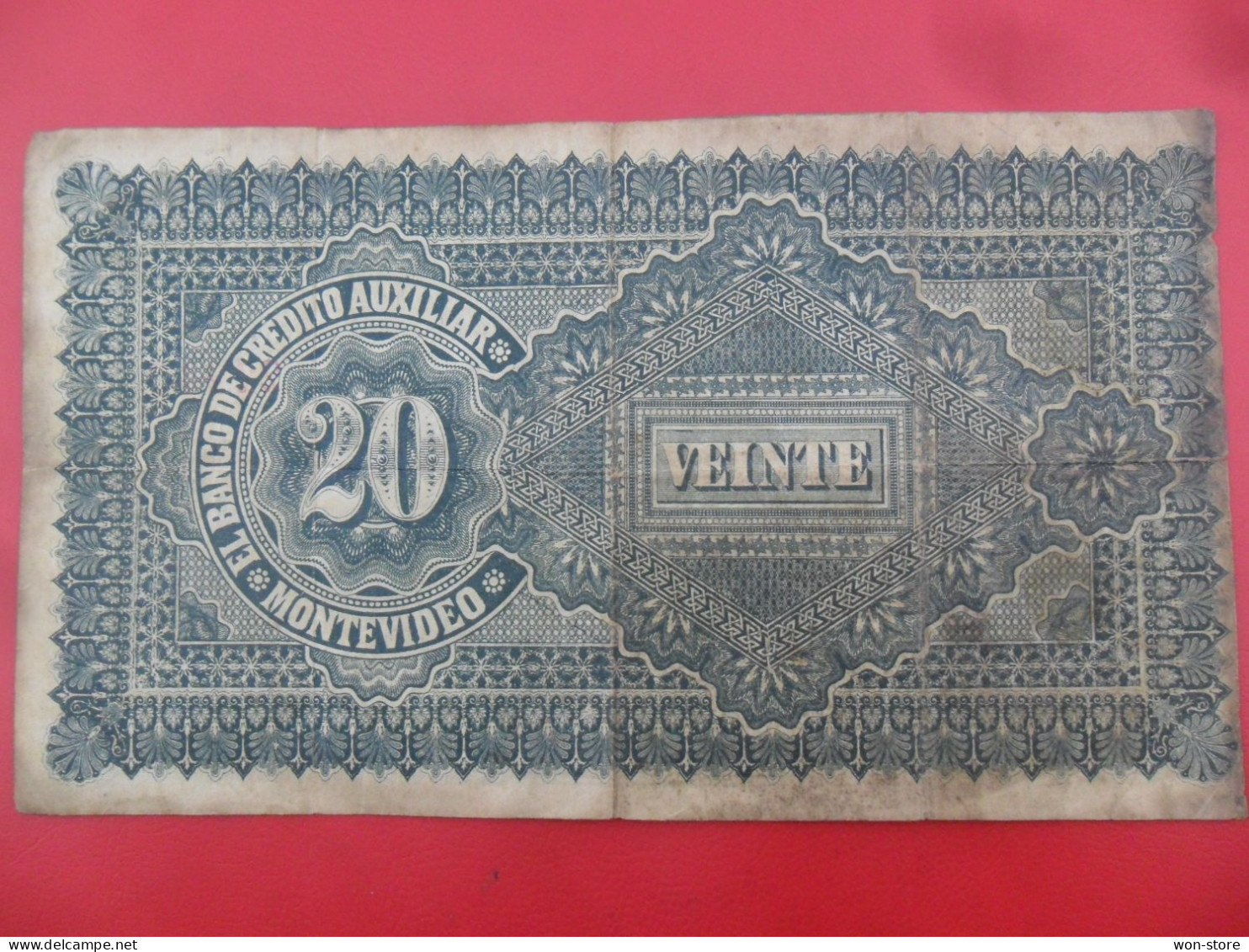 7665 - Uruguay 20 Pesos 1887 Replacement - S-164r - Uruguay