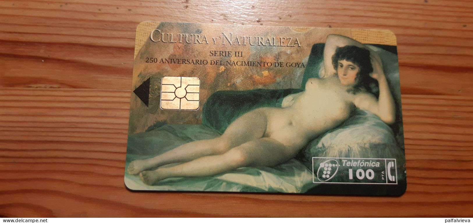 Phonecard Spain - Cultura Naturaleza, Painting, Woman, Money, Coin 9.100 Ex. - Privé-uitgaven