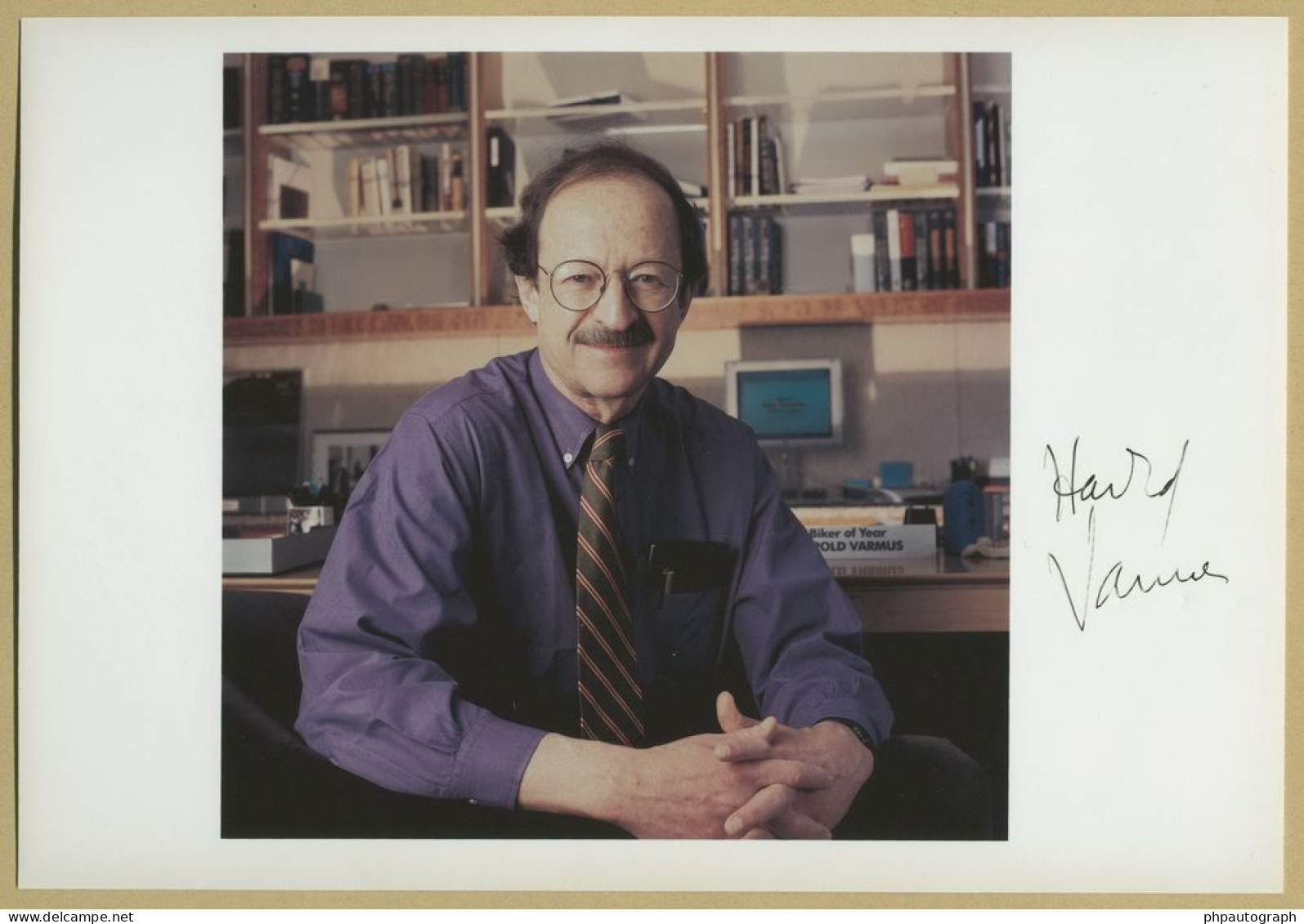 Harold E. Varmus - American Oncologist - Authentic Signed Photo - Nobel Prize - Uitvinders En Wetenschappers