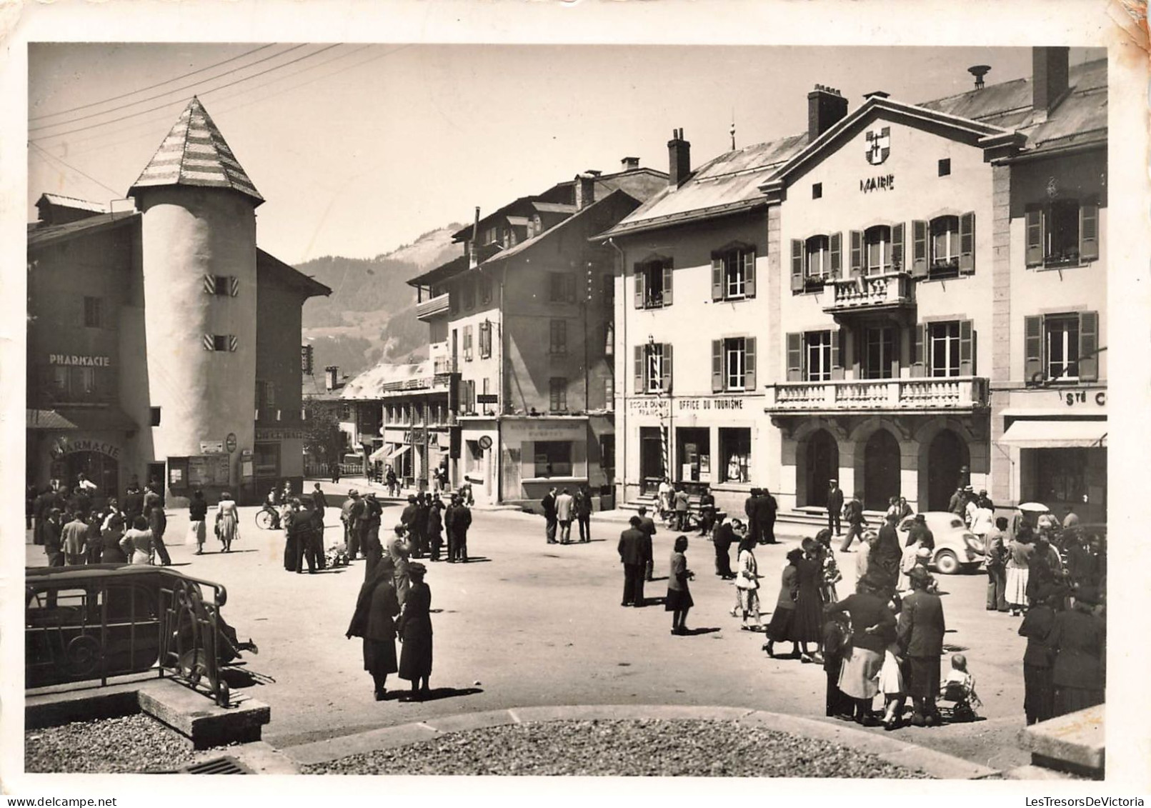 FRANCE - Bonneville -  Megève - Place De La Mairie - Animé - Carte Postale Ancienne - Bonneville