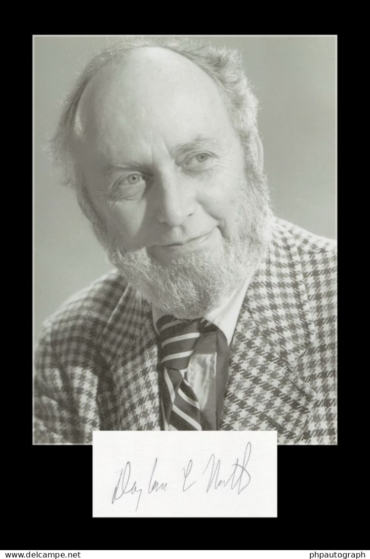 Douglass North (1920-2015) - American Economist - Signed Card + Photo - Nobel - Erfinder Und Wissenschaftler