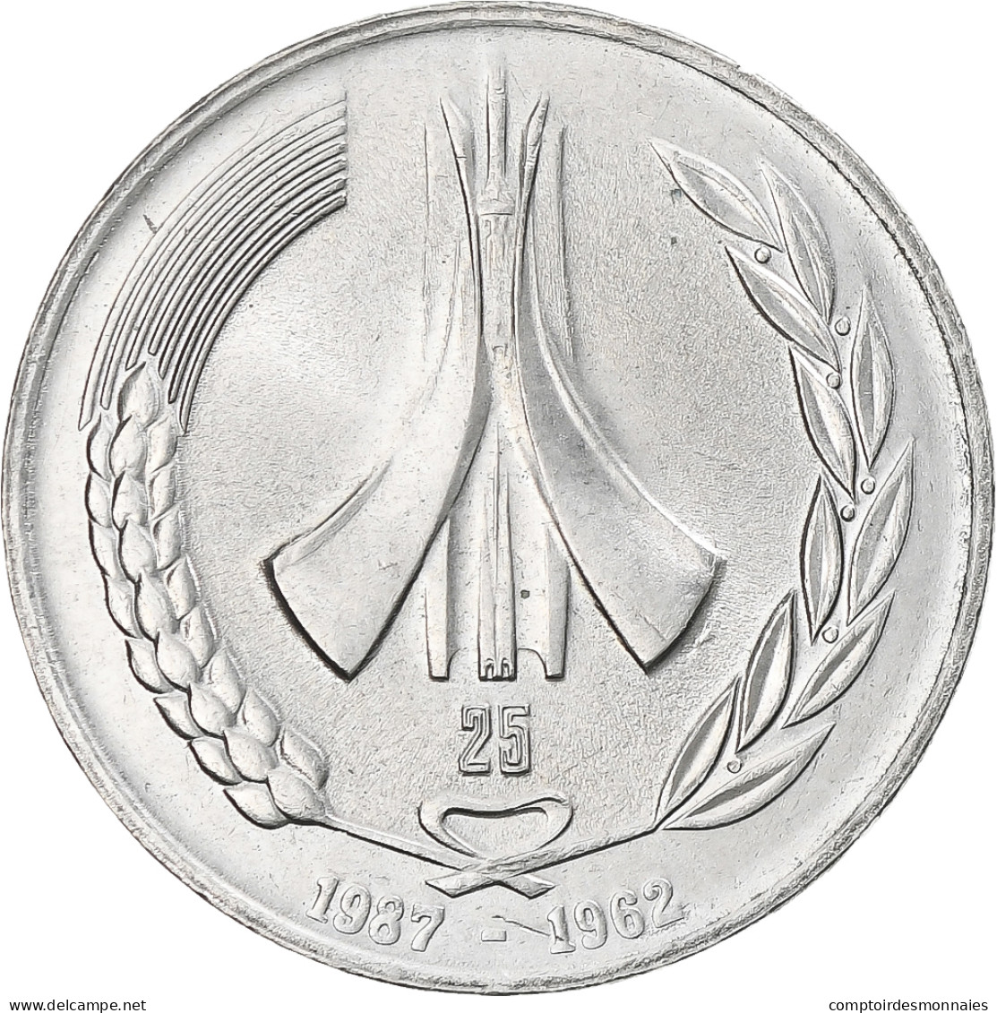 Monnaie, Algérie, Dinar, 1987, SUP, Cupro-nickel, KM:117 - Algérie