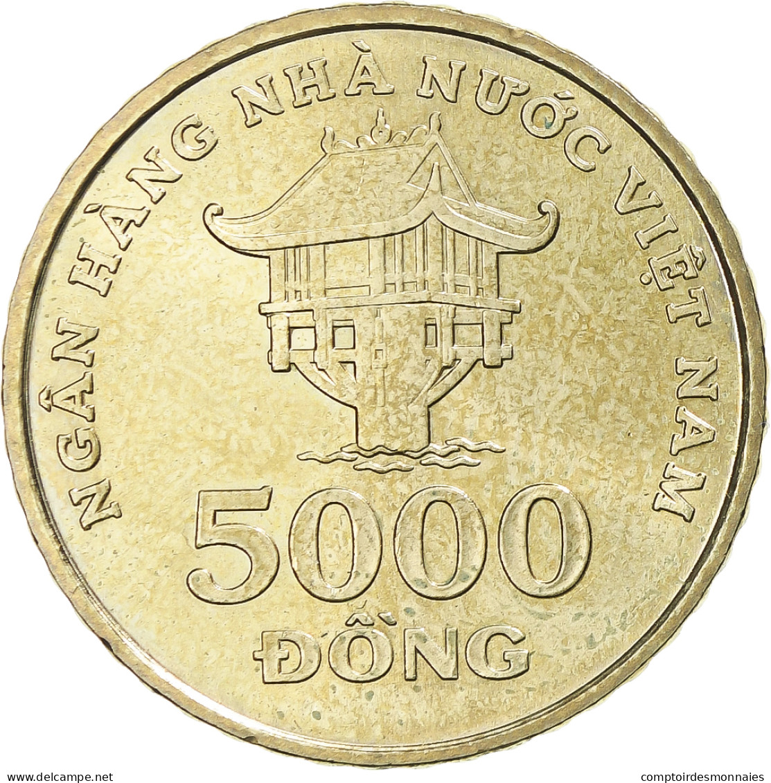 Monnaie, Viet Nam, SOCIALIST REPUBLIC, 5000 Dông, 2003, Vantaa, SPL, Laiton - Viêt-Nam