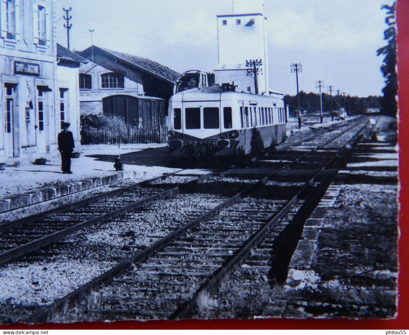 Cpsm 51 GIVRY En ARGONNE ,  GARE  TRAIN La Derniere - Givry En Argonne