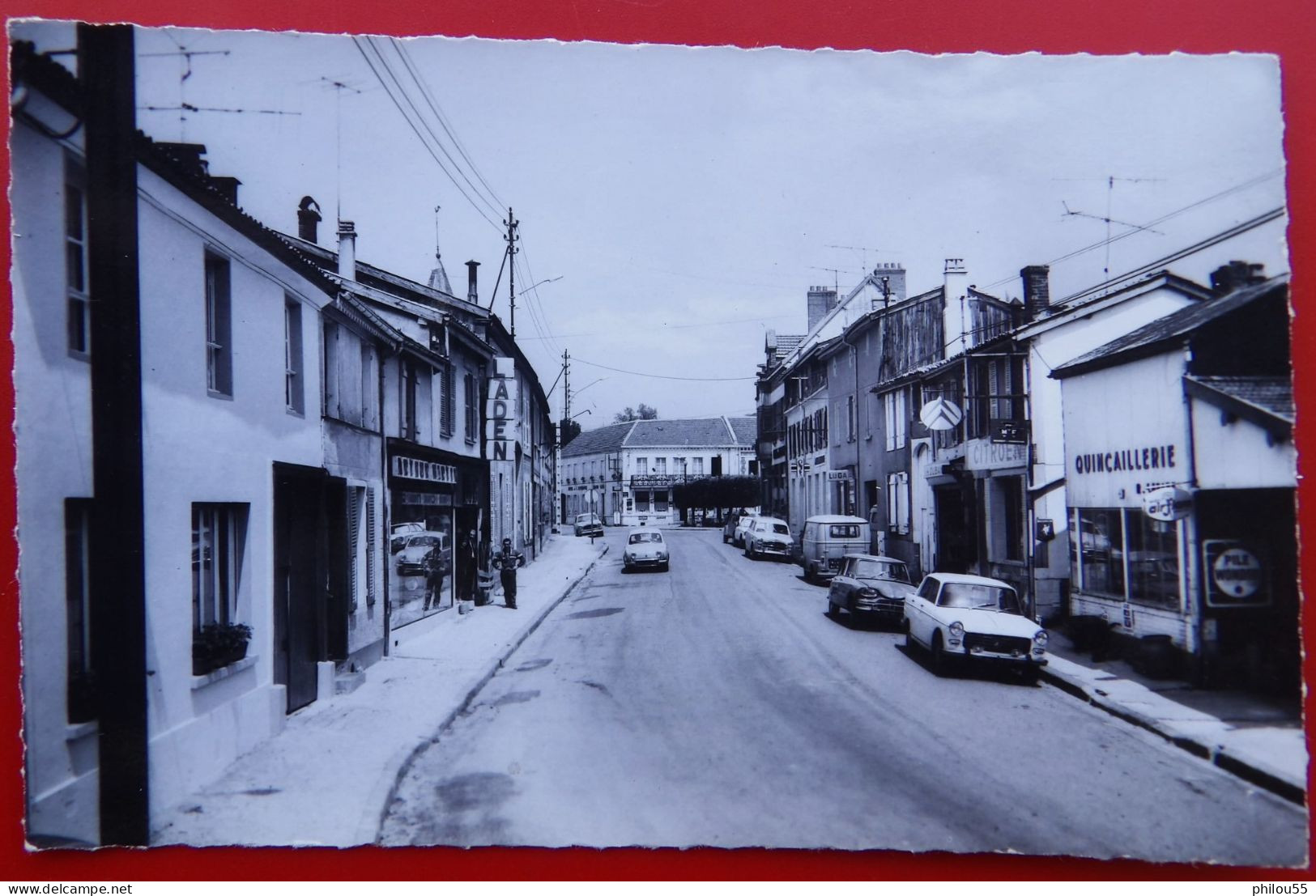 RARE Cpsm 51 GIVRY En ARGONNE , Top Commerces, Garage CITROEN ,PUB WONDER Michelin Massey Ferguson - Givry En Argonne