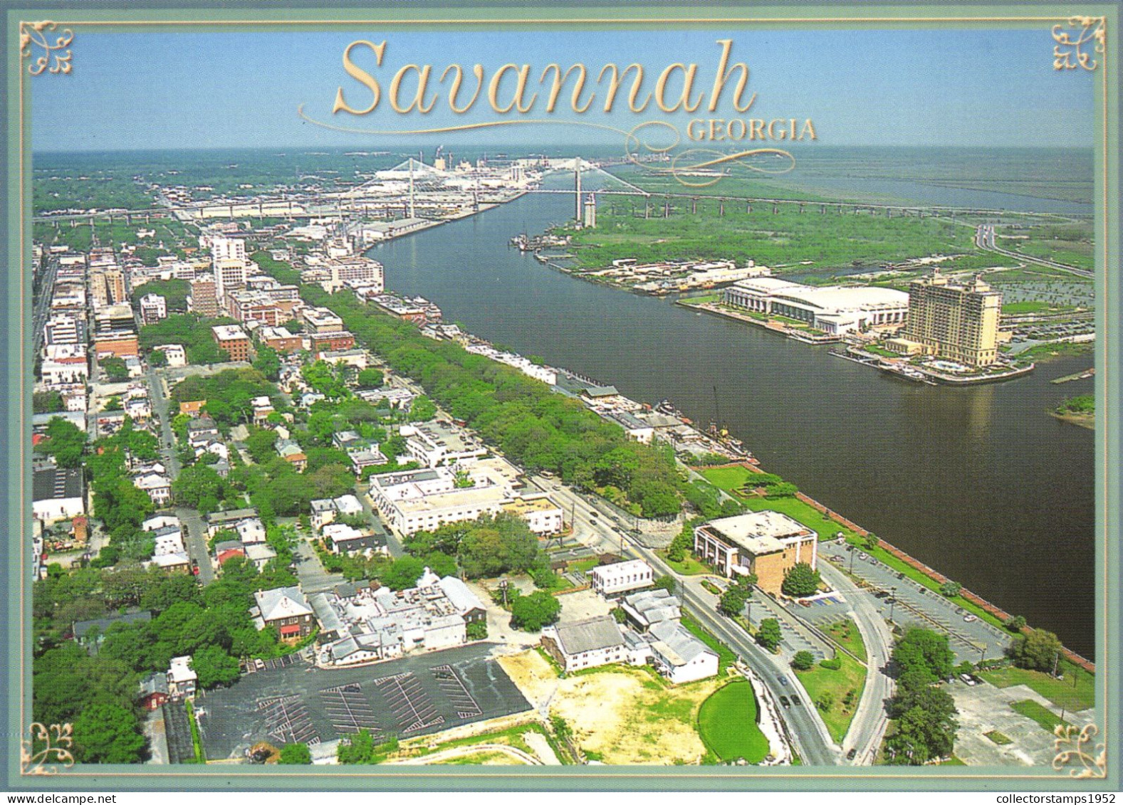 UNITED STATES, GEORGIA, SAVANNAH, PANORAMA, RIVER - Savannah