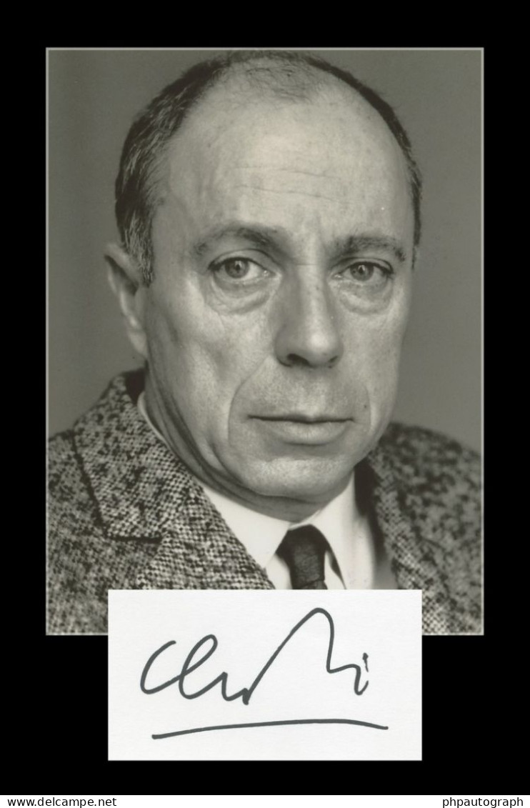 Claude Simon (1913-2005) - French Novelist - Signed Card + Photo - Nobel Prize - Inventors & Scientists