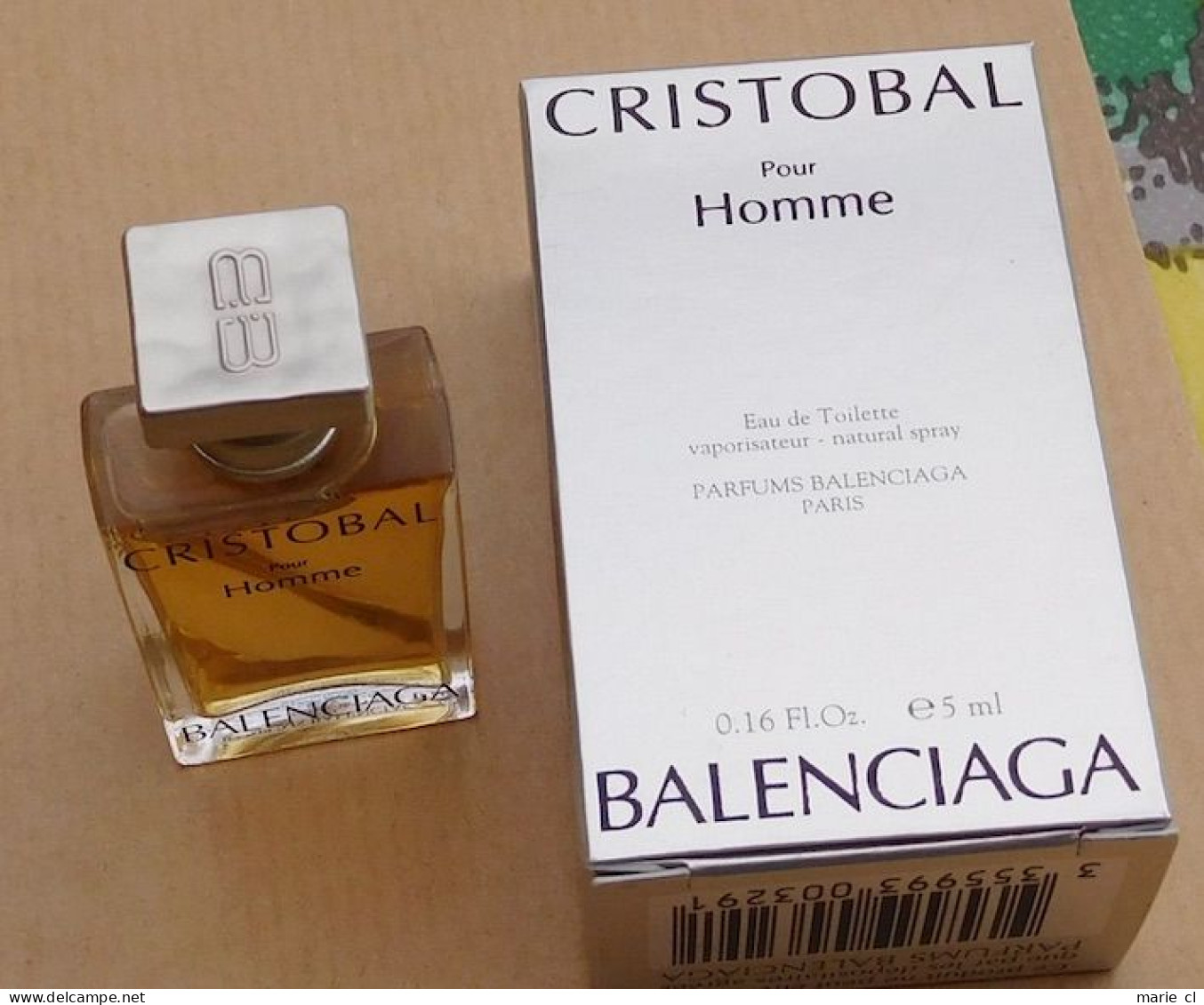 Miniature Parfum CRISTOBAL Homme De Balenciaga - Miniaturen Flesjes Heer (met Doos)