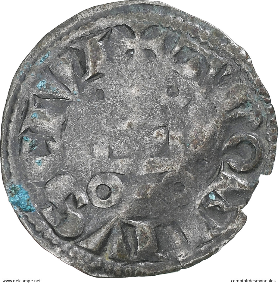 France, Louis VIII-IX, Denier Tournois, TB+, Billon, Duplessy:188 - 1223-1226 Luis VIII El León