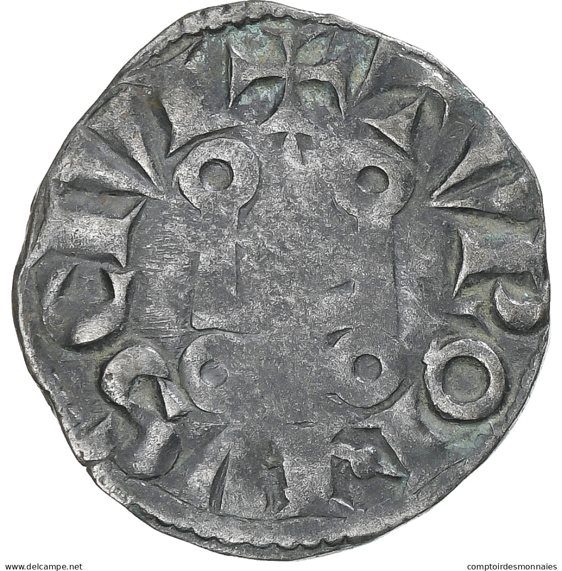 France, Louis VIII-IX, Denier Tournois, TB+, Billon, Duplessy:188 - 1223-1226 Lodewijk VIII De Leeuw