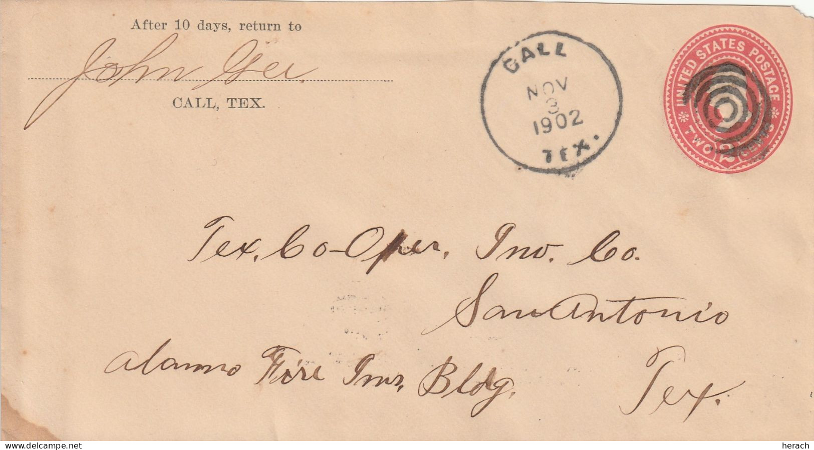Etats Unis Entier Postal  Call 1902 - 1901-20
