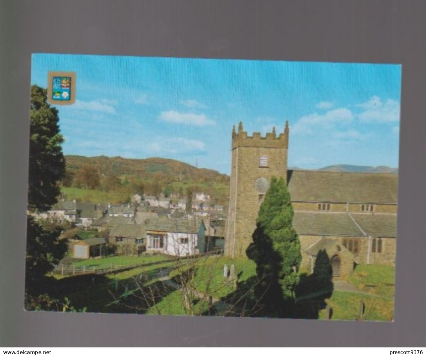 Church & Village, Hawkshead, Lake District-   Unused Postcard   - UK17 - Hawkshead