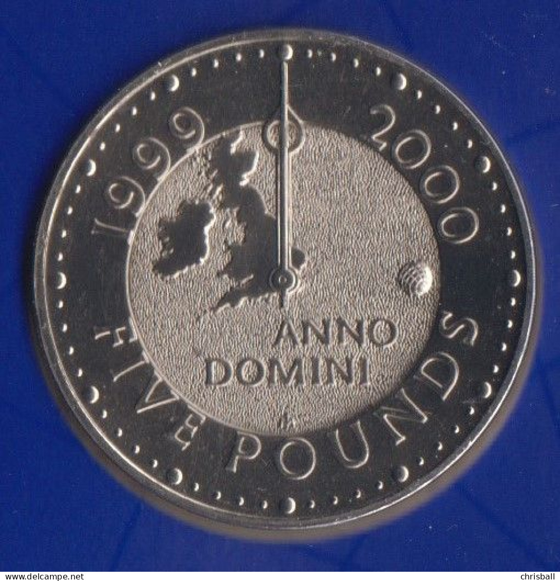 UK 2000  Five Pound Crown Coin Millennium 'Dome' Edition - UNC In Pack - 5 Pounds