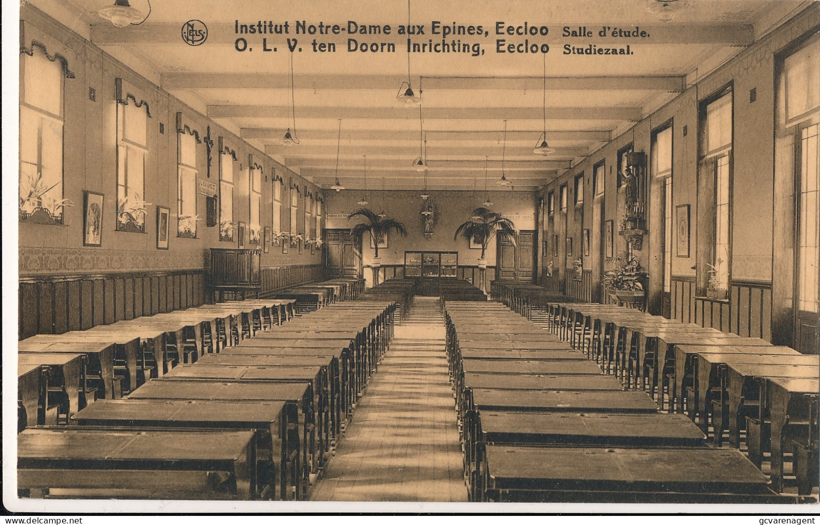 EEKLO  INSTITUT NOTRE DAME AUX EPINES   SALLE D'ETUDE             2 SCANS - Lokeren