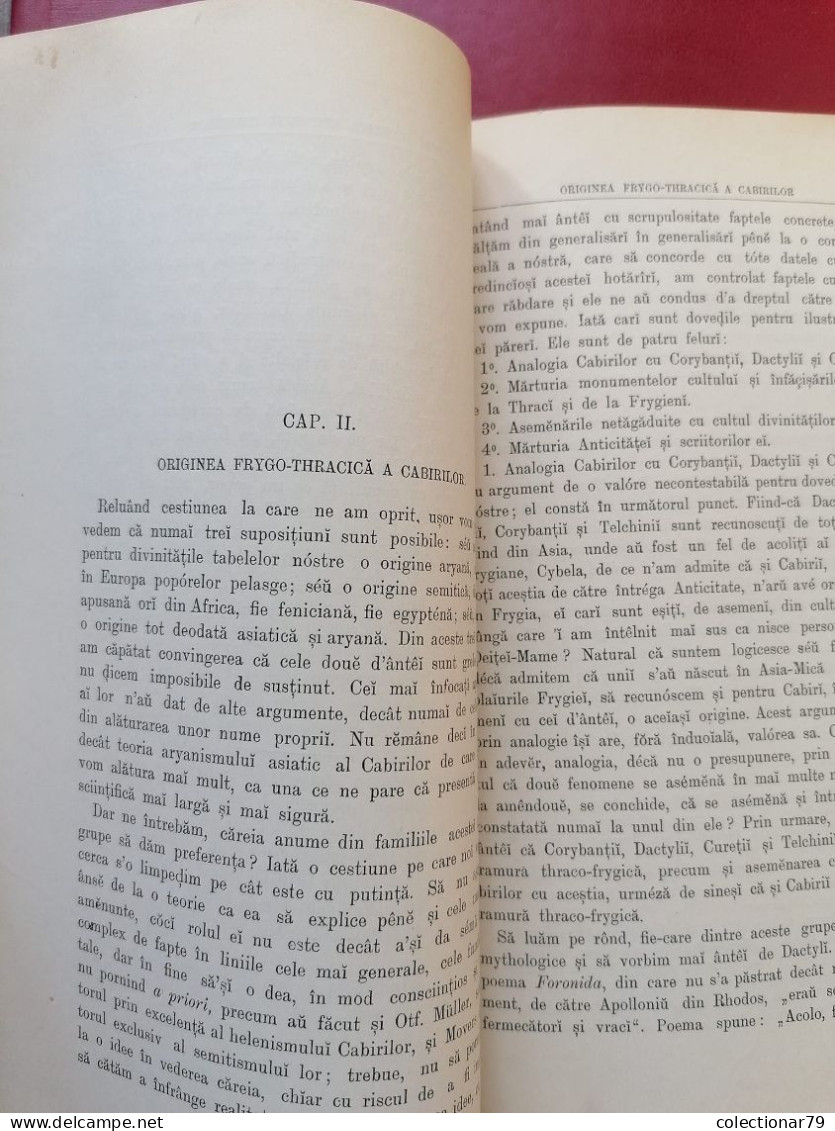 Romania Teohari Antonescu  Cultul Cabirilor în Dacia - Livres Anciens