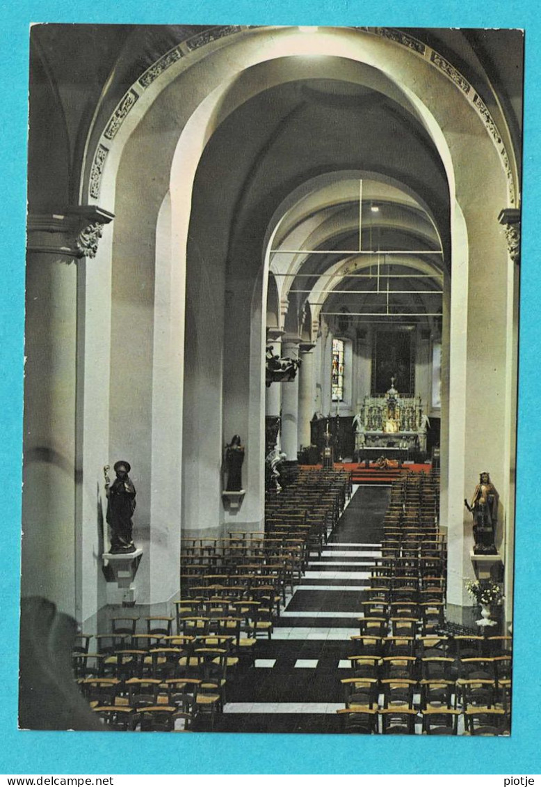 * Sleidinge - Sleydinge (Evergem - Oost Vlaanderen) * (Nels, Uitg Van Renterghem, Geers, Nr 1) Kerk Binnenzicht, église - Evergem