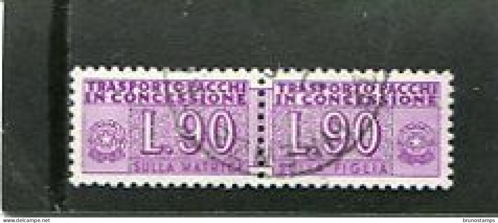 ITALY/ITALIA - 1958  90 L  PACCHI IN CONCESSIONE  FINE USED - Paquetes En Consigna