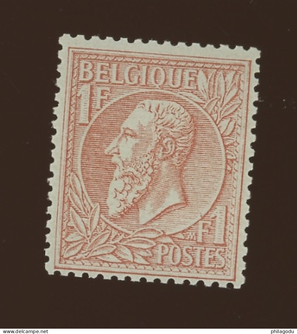 51 * *. Léopold II   1-F   Cote 5340-€.    POSTFRIS - 1884-1891 Léopold II