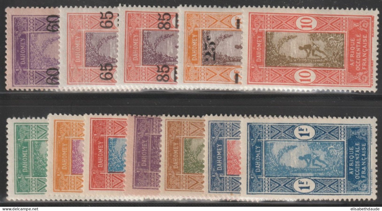 DAHOMEY - SERIES COMPLETES YVERT N°66/78 * MH CHARNIERE CORRECTE ! - COTE = 18 EUR. - PORT GRATUIT ! - Unused Stamps