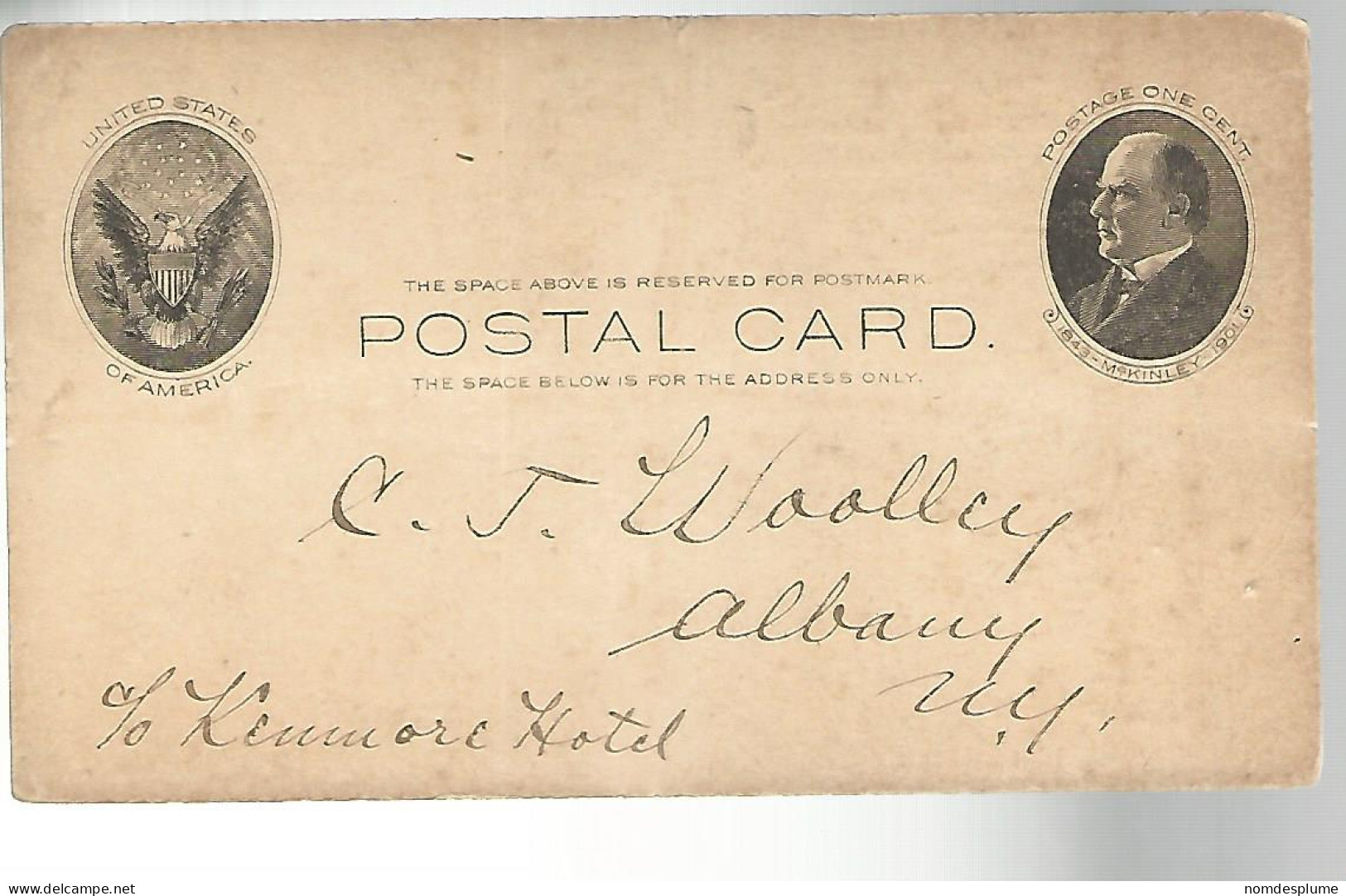 52951 ) USA Postal Stationery  - 1901-20