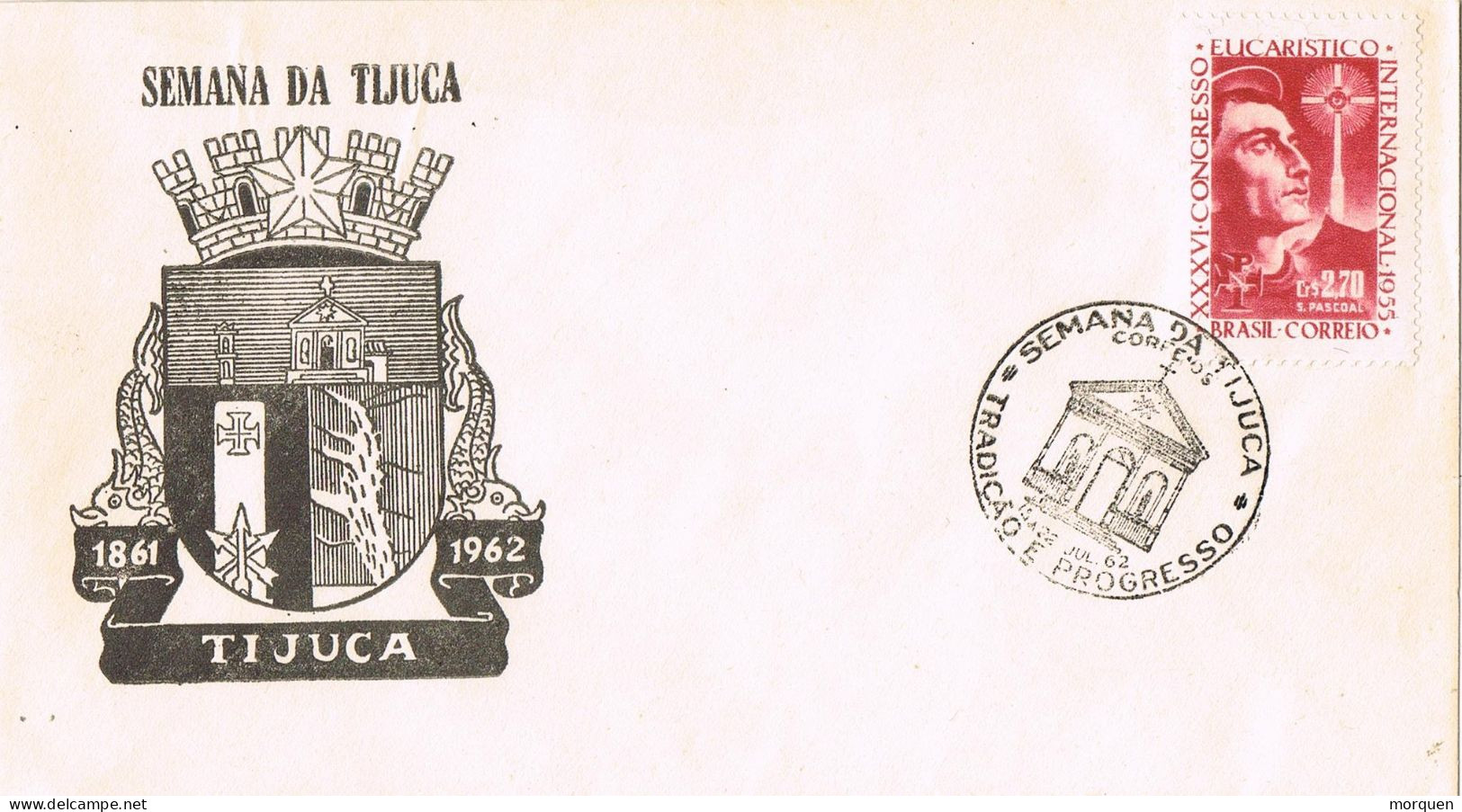 51937. Carta TIJUCA (Brasil) 1962. Semana De Tijuca, Tradicion Y Progreso - Cartas & Documentos