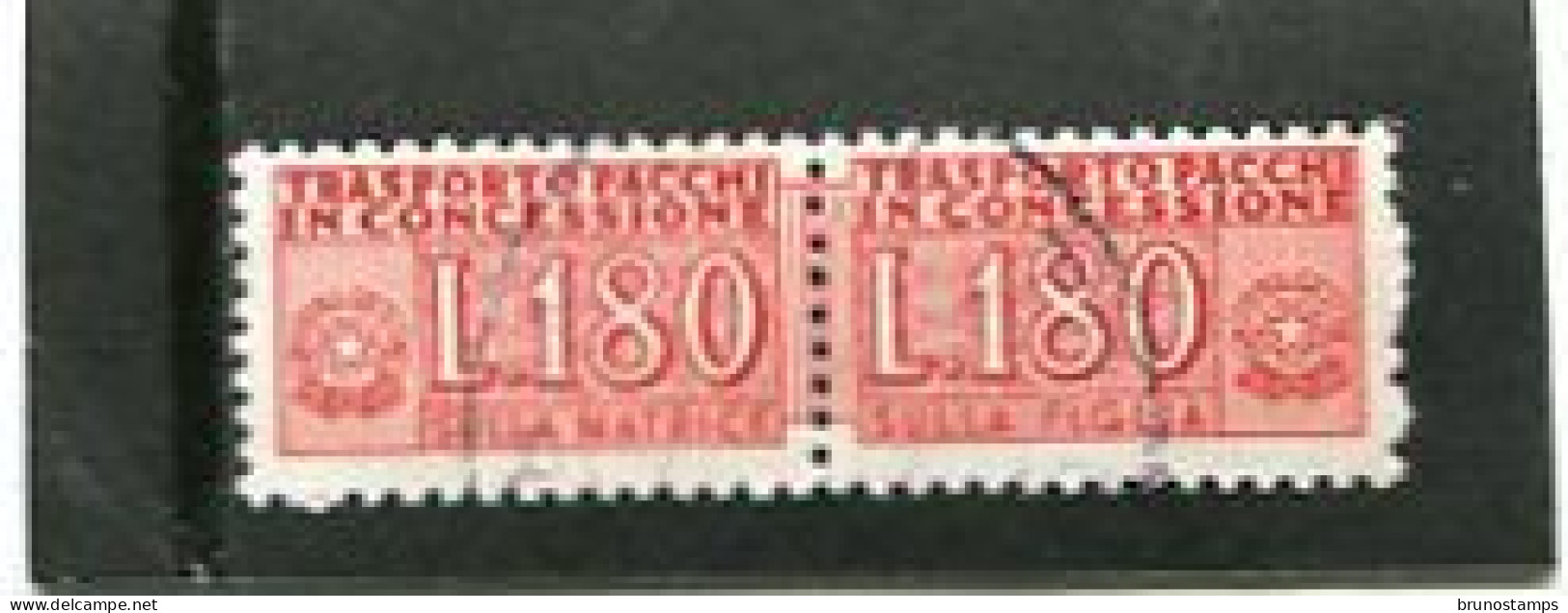 ITALY/ITALIA - 1966  180 L  PACCHI IN CONCESSIONE  FINE USED - Consigned Parcels