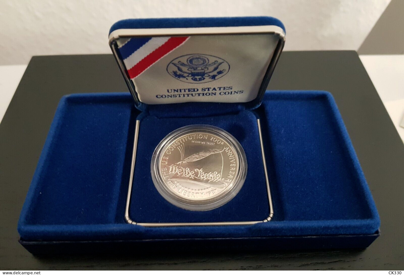United States Constitution 1987 Coins - Lot aus 5 und 1 $ - Gold/Silber 900/1000