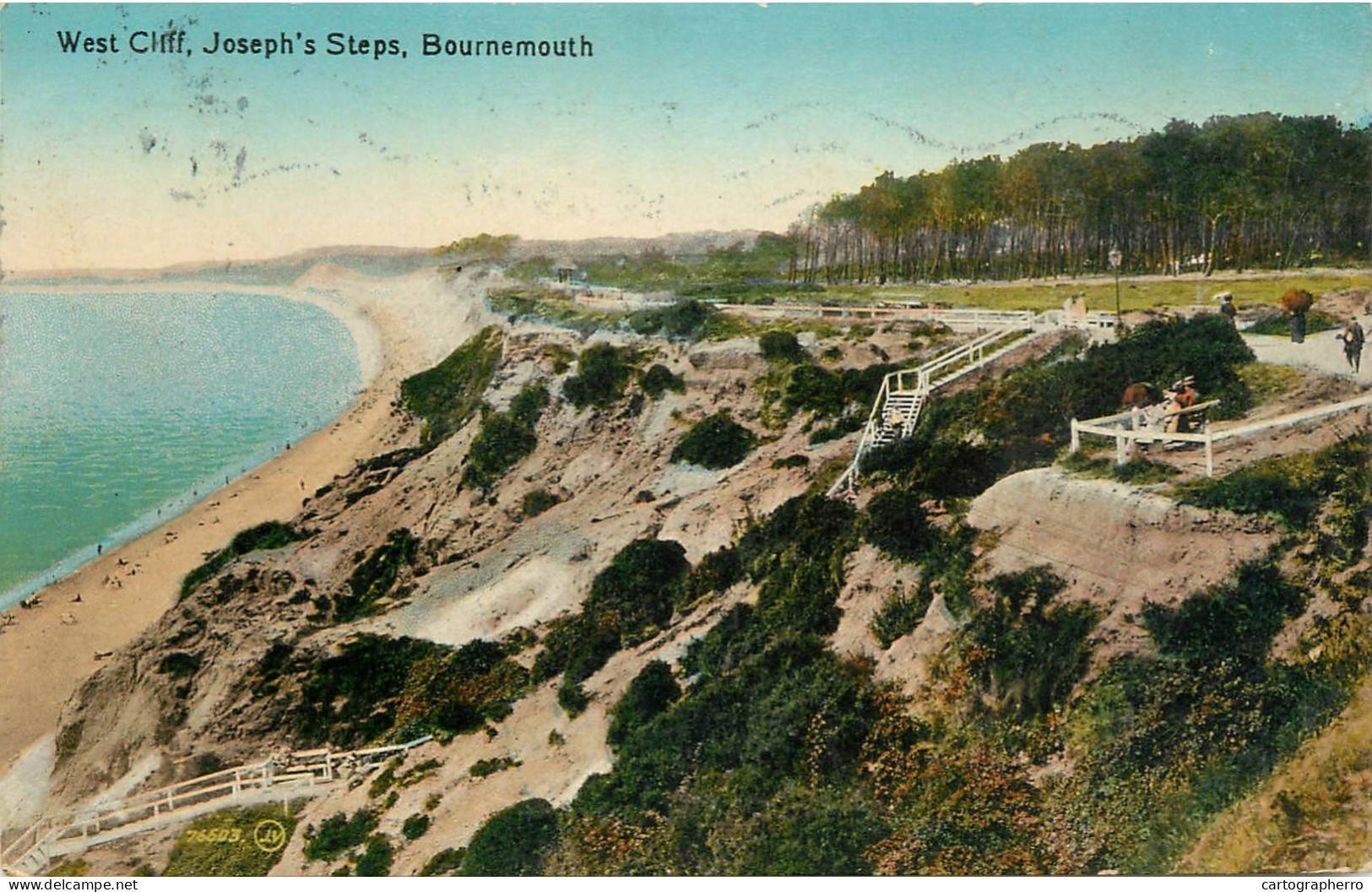 United Kingdom Dorset Bournemouth West Cliff Joseph's Steps - Bournemouth (from 1972)