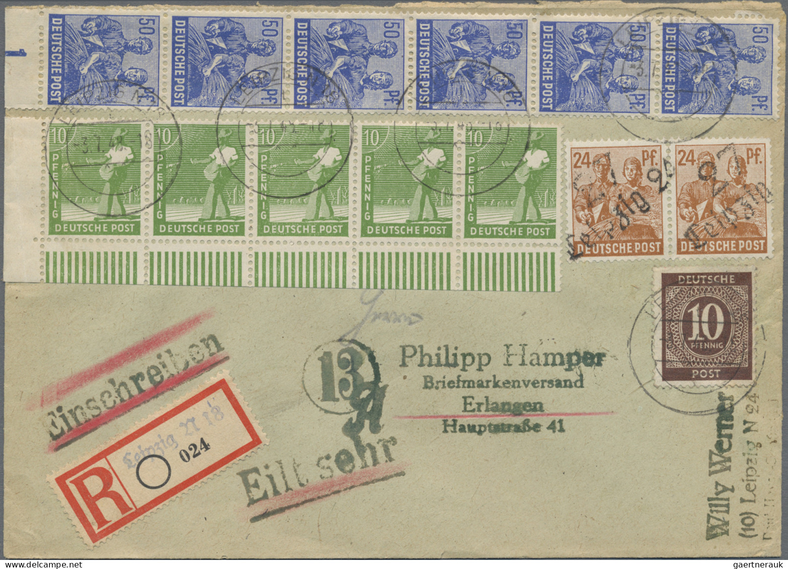Nachlässe: Sowjetische Zone HANDSTEMPEL - Ein Großer Karton Mit Einer Riesigen Z - Lots & Kiloware (mixtures) - Min. 1000 Stamps