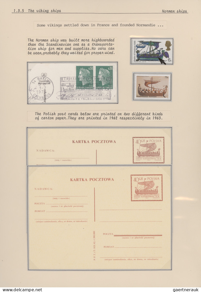 Nachlässe: 1701/2000 (ca.) - "THE EVOLUTION OF SEAGOING SAILING SHIPS": Exhibiti - Lots & Kiloware (mixtures) - Min. 1000 Stamps