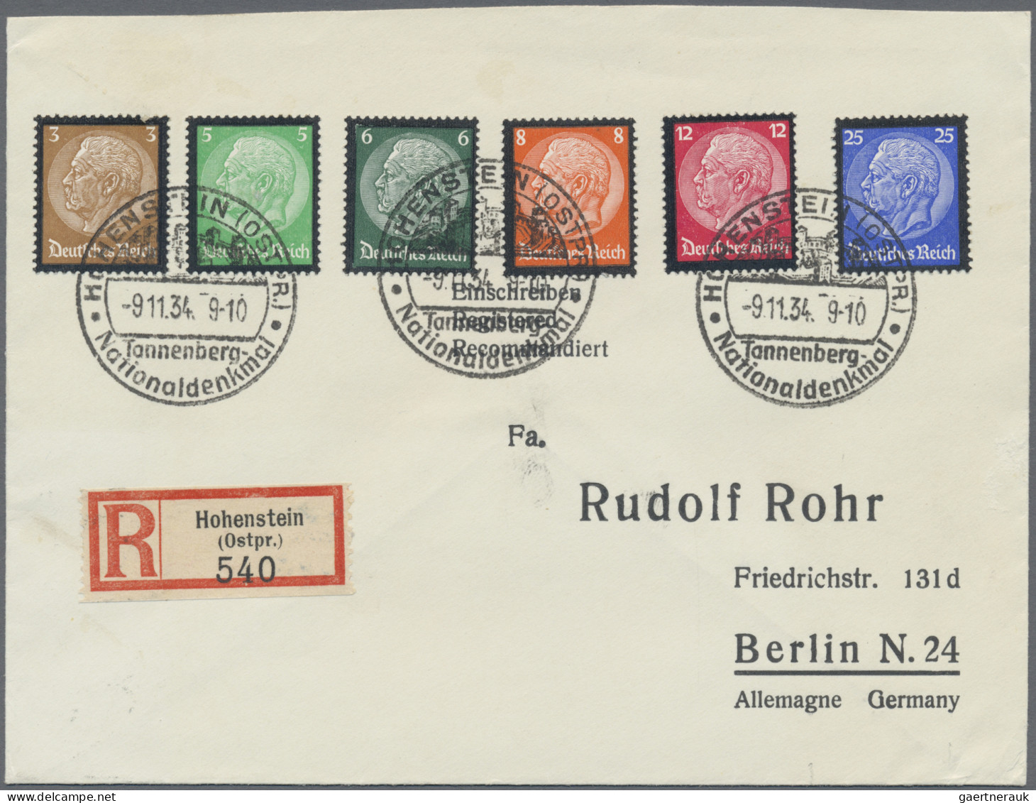 Deutsches Reich - 3. Reich: 1933/1944, Partie Von über 80 Briefen, Karten Und Ga - Lettres & Documents