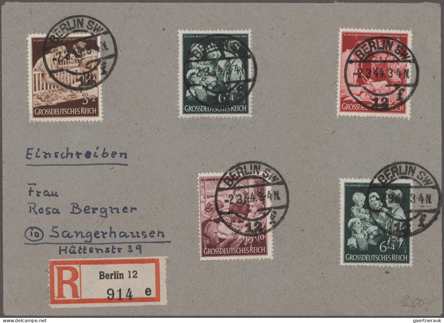 Deutsches Reich - 3. Reich: 1933/1944, saubere Sammlung von 31 Ersttagsbriefen m