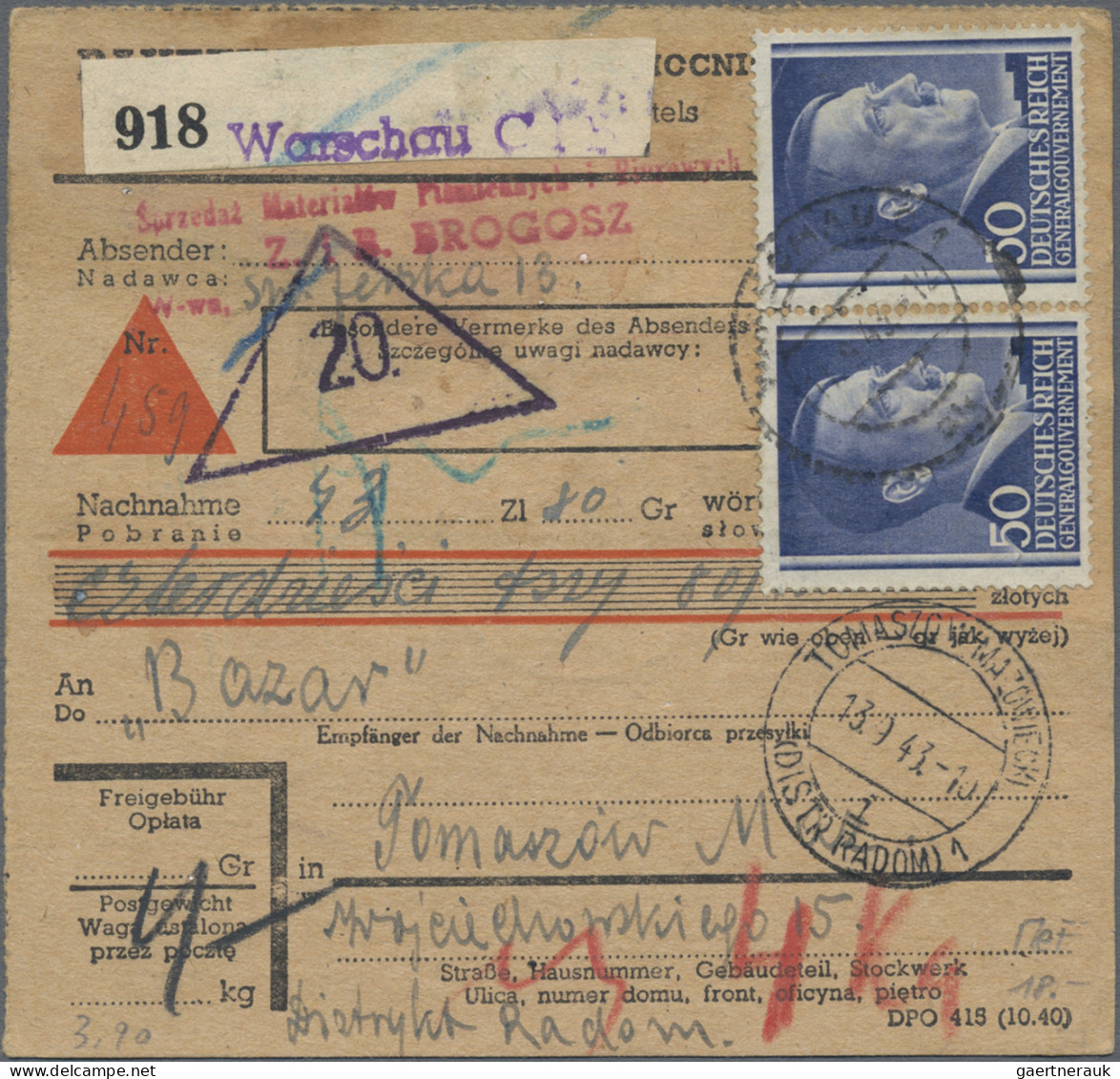Deutsches Reich - 3. Reich: 1933/1944, Vielseitige Partie Von Ca. 104 Briefen Un - Brieven En Documenten