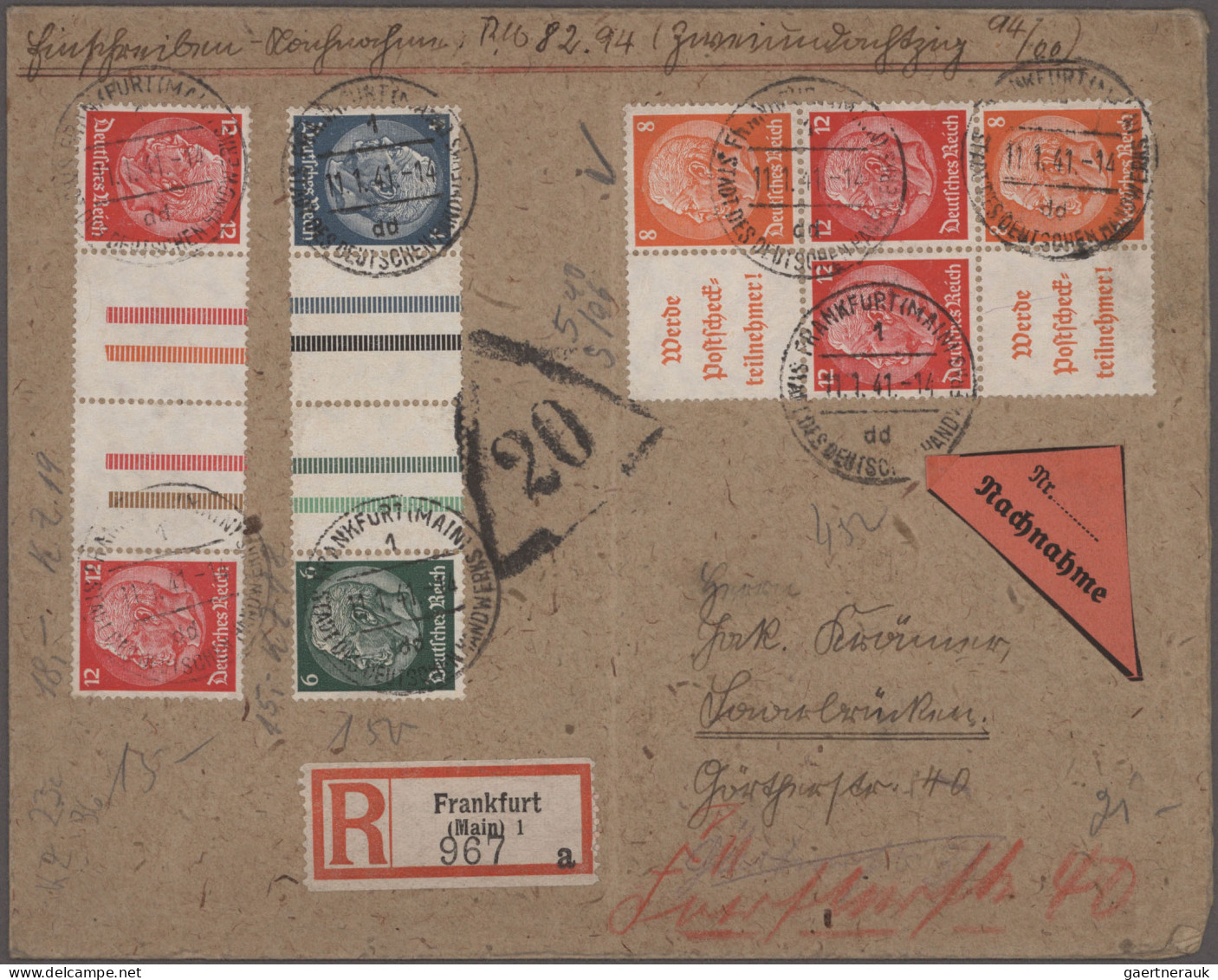 Deutsches Reich - 3. Reich: 1933/1944, Vielseitige Partie Von Ca. 105 Briefen Un - Storia Postale