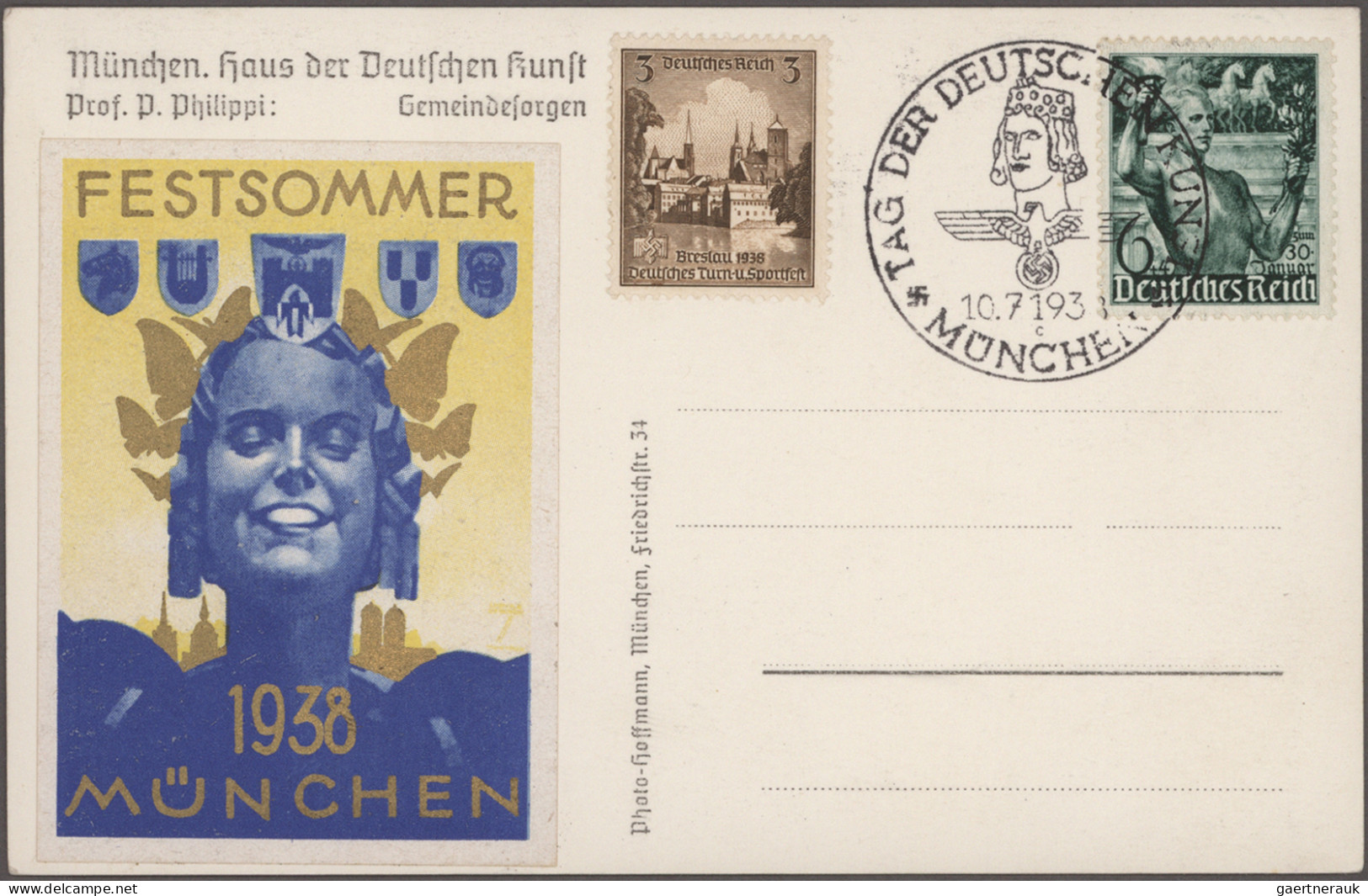 Deutsches Reich - 3. Reich: 1933/1944, Vielseitige Partie Von Ca. 106 Briefen Un - Briefe U. Dokumente