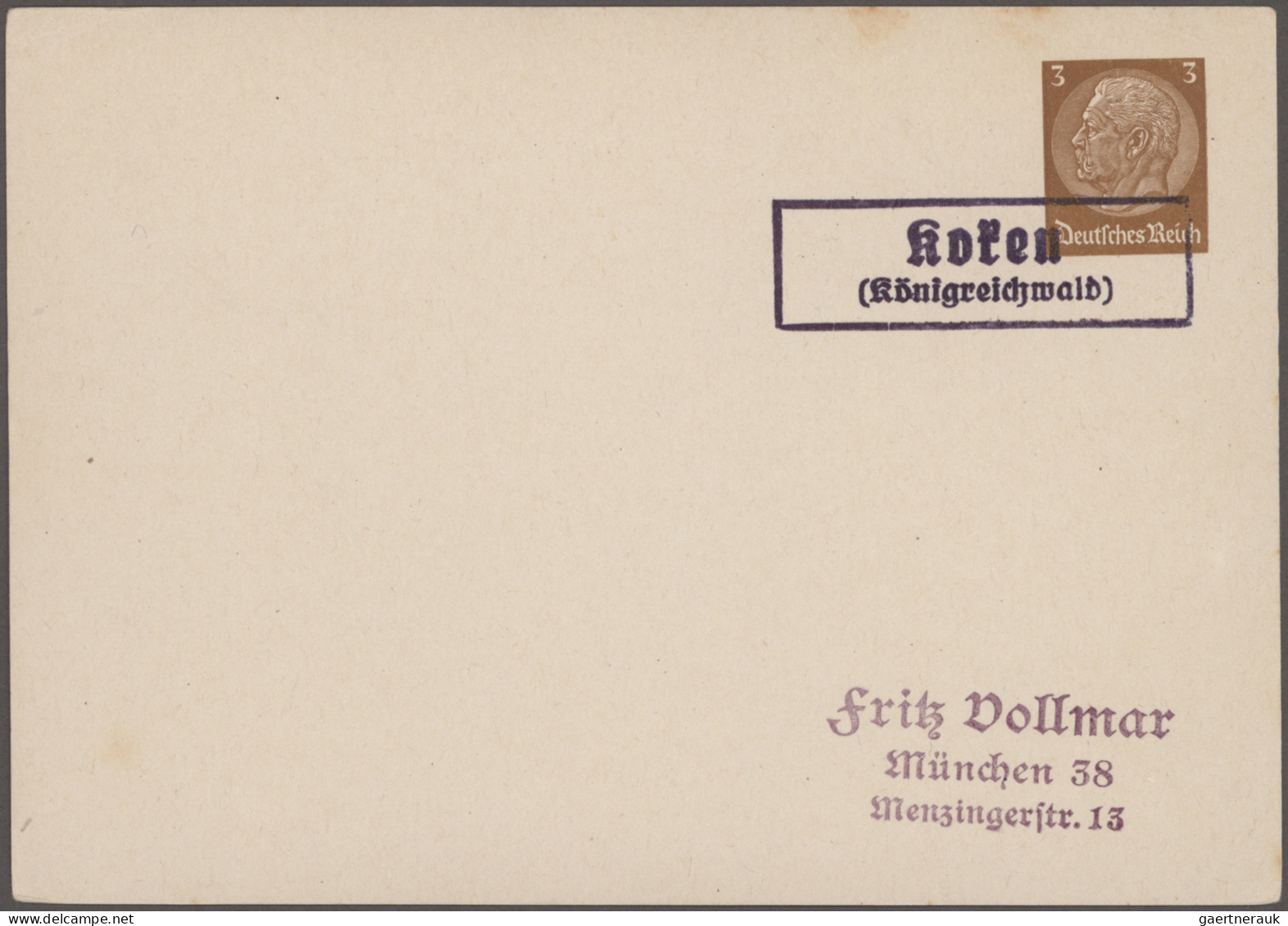 Deutsches Reich - 3. Reich: 1933/1944, Vielseitige Partie Von Ca. 106 Briefen Un - Briefe U. Dokumente
