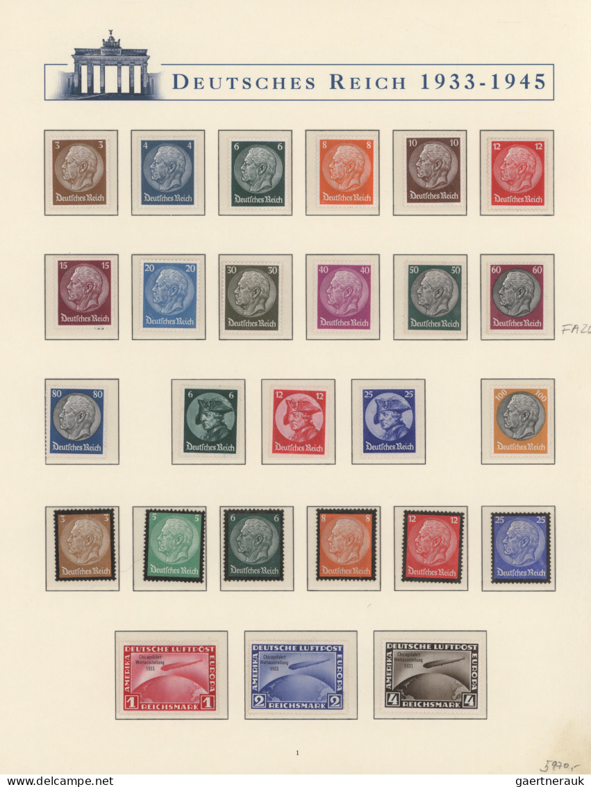 Deutsches Reich - 3. Reich: 1933/1945, Die Briefmarken Des III. Reichs: Schöne P - Unused Stamps