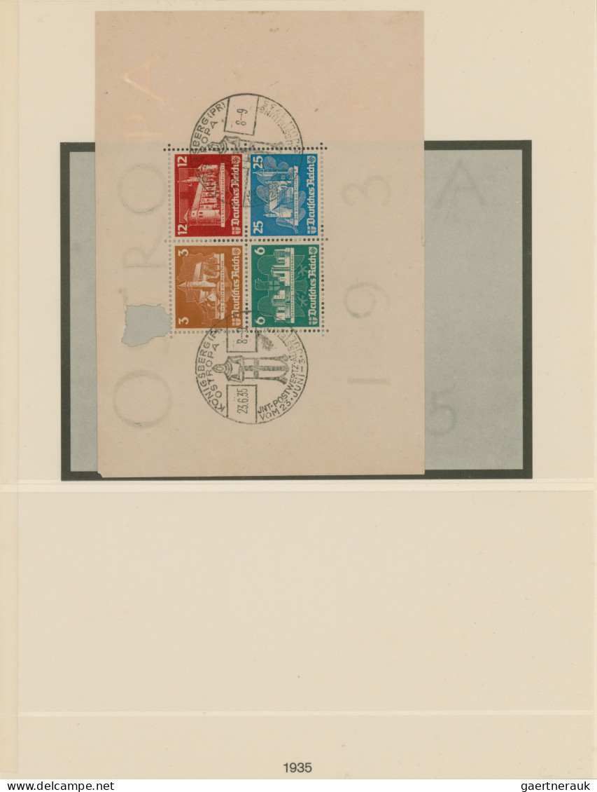 Deutsches Reich - 3. Reich: 1933/1945, Gestempelte Sammlung Im Lindner-Ringbinde - Usados