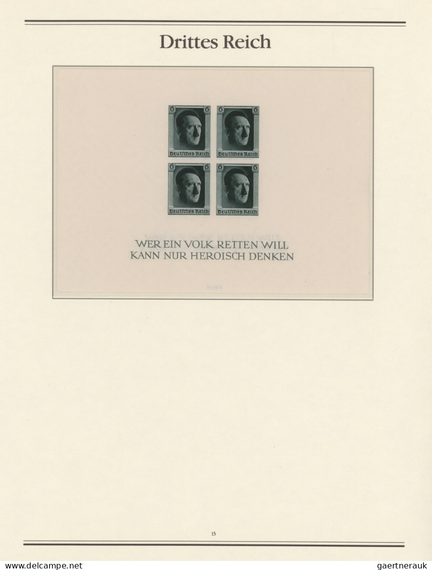 Deutsches Reich - 3. Reich: 1933/1945, In Den Hauptnummern Bis Auf Chicago-Fahrt - Unused Stamps