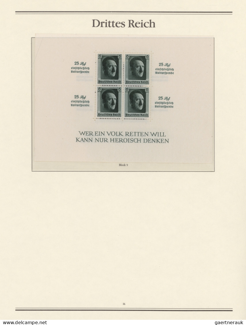Deutsches Reich - 3. Reich: 1933/1945, In Den Hauptnummern Bis Auf Chicago-Fahrt - Ungebraucht