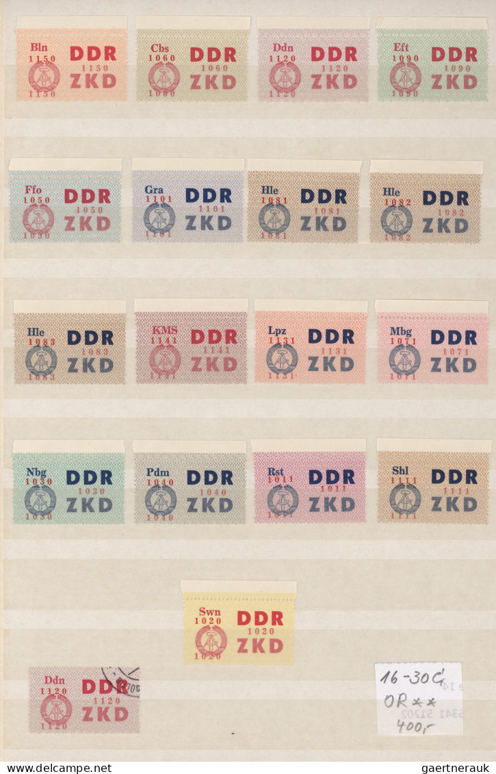 DDR: 1949/1990, Augenscheinlich überkomplette Postfrische Qualitäts-Sammlung In - Colecciones