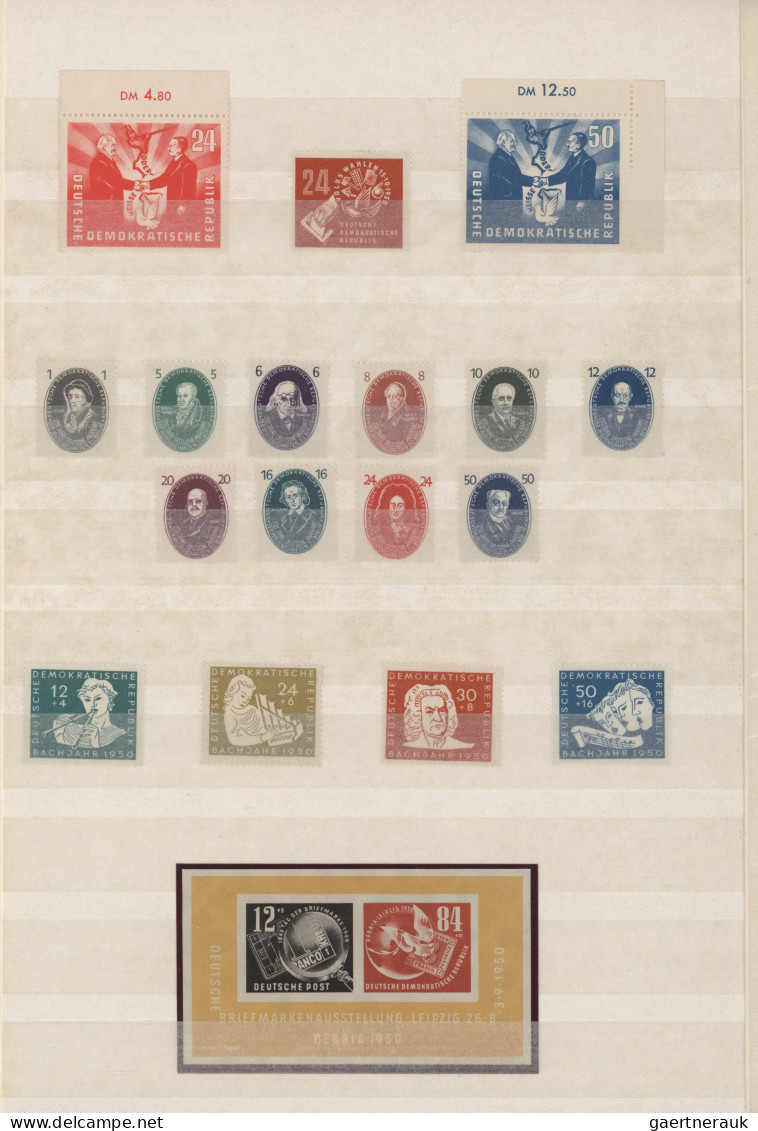 DDR: 1949/1990, Augenscheinlich überkomplette Postfrische Qualitäts-Sammlung In - Collezioni