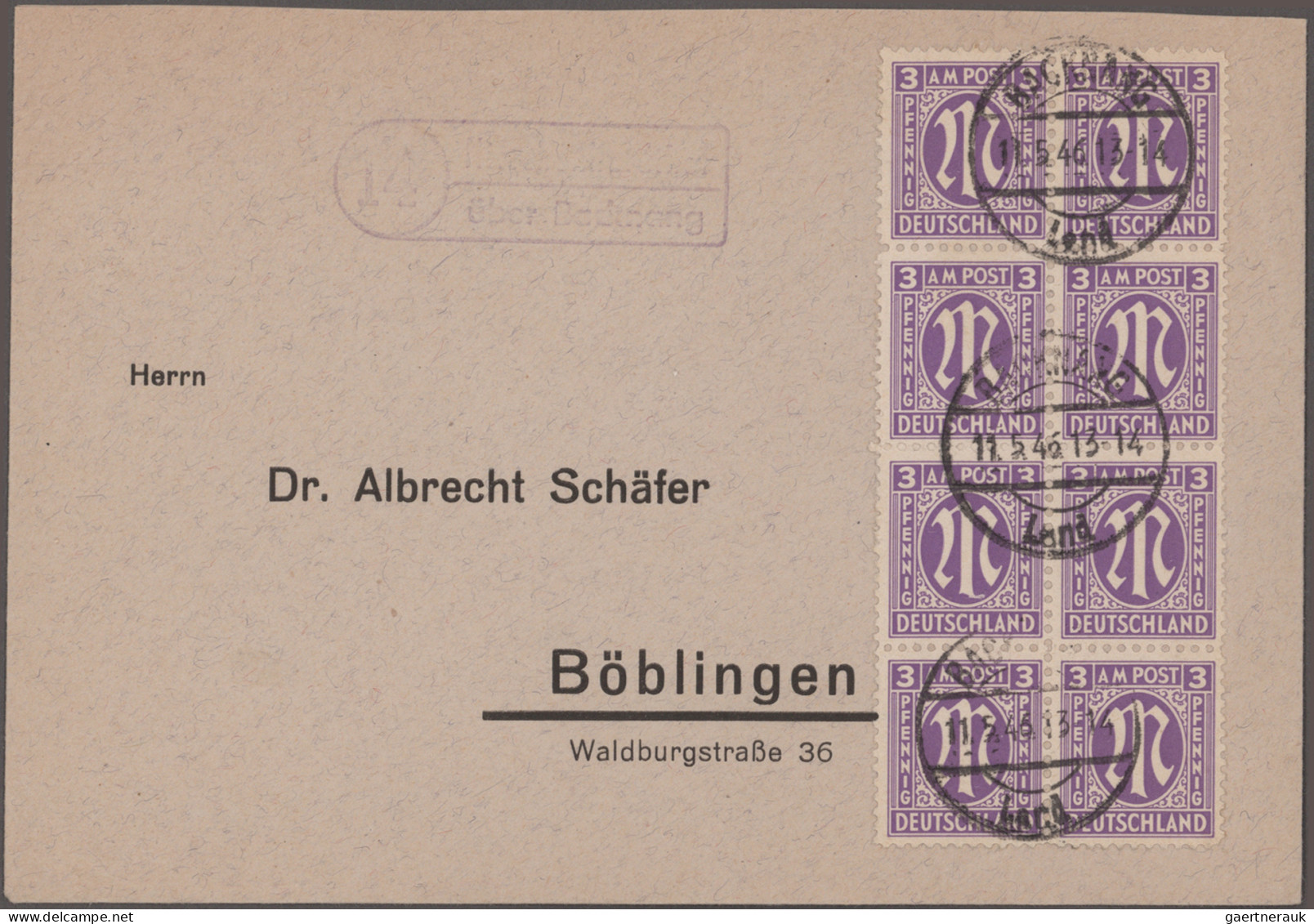 Bizone: 1945/1946, AM-Post Amerikanischer Und Englischer Druck, Interessante Und - Sonstige & Ohne Zuordnung